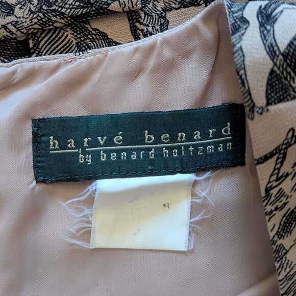 Harve Benard Western Print Tan Dress, 10/12 - Picture 3 of 6